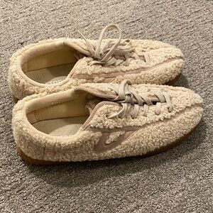 Tretorn Cream Fleece Women's Sneakers